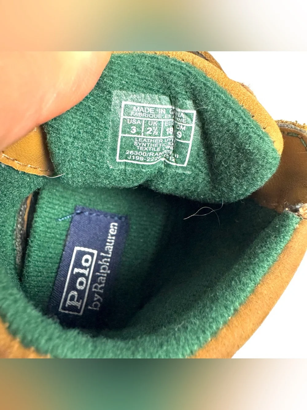 Polo Ralph Lauren Ranger Hi baby boots Crib Shoes brown cashew nubuck leather 3
